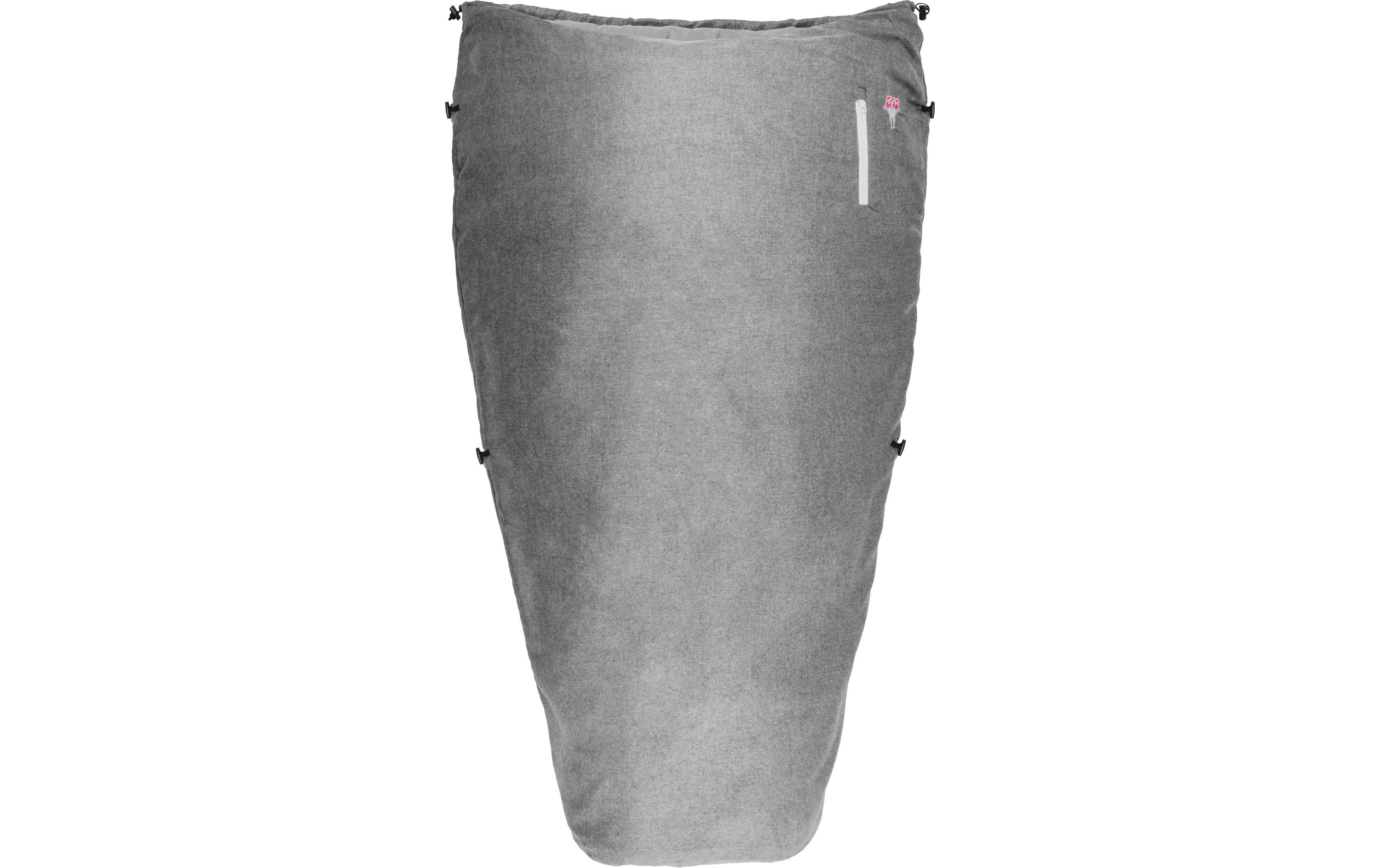 Grüezi Bag Leichtschlafsack Feater – Die Fuss-Heizung 200 cm, Grau