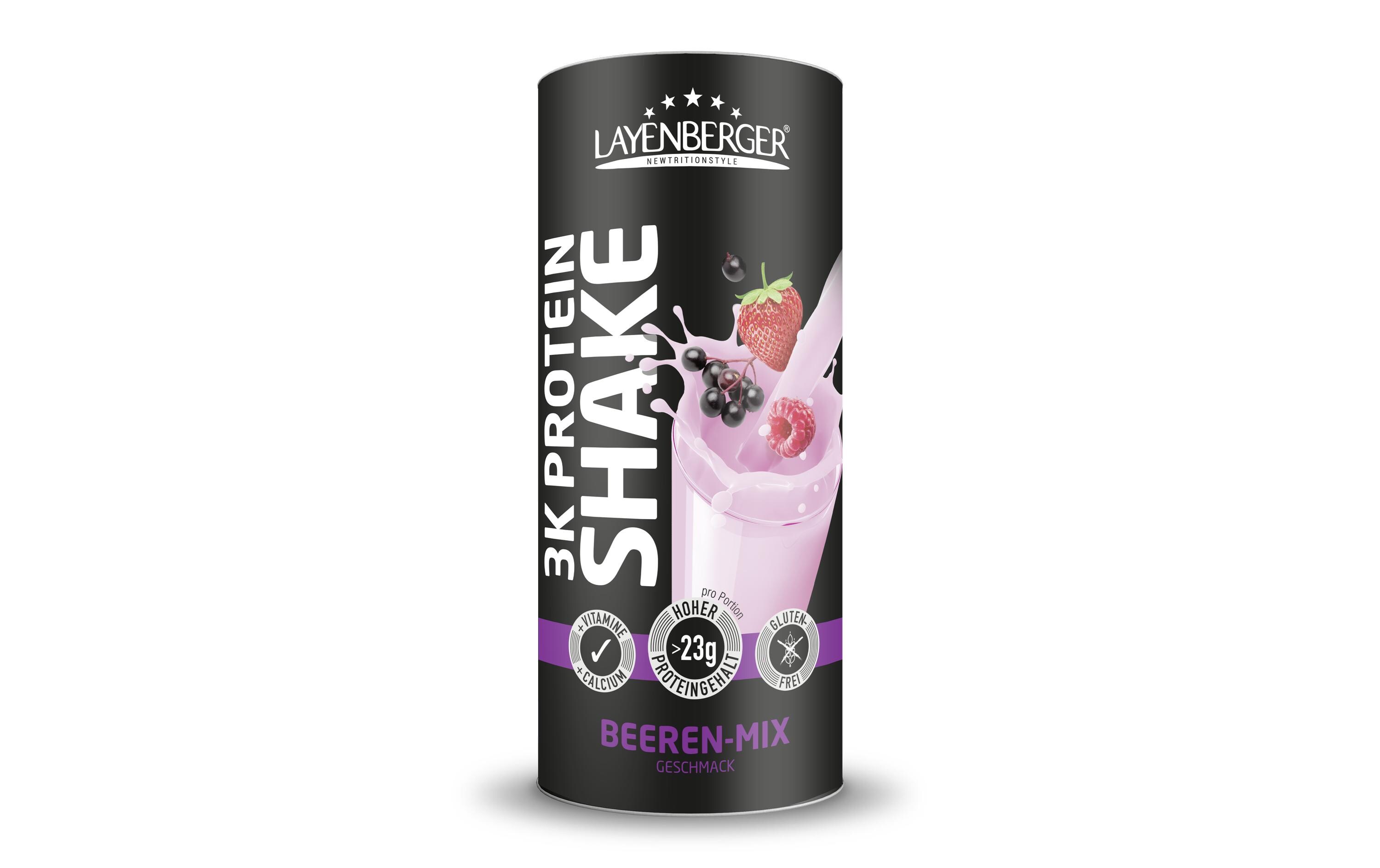 Layenberger Pulver 3K Protein-Shake Beeren-Mix 360 g Layenberger Pulver 3K Protein-Shake Beeren-Mix 360 g