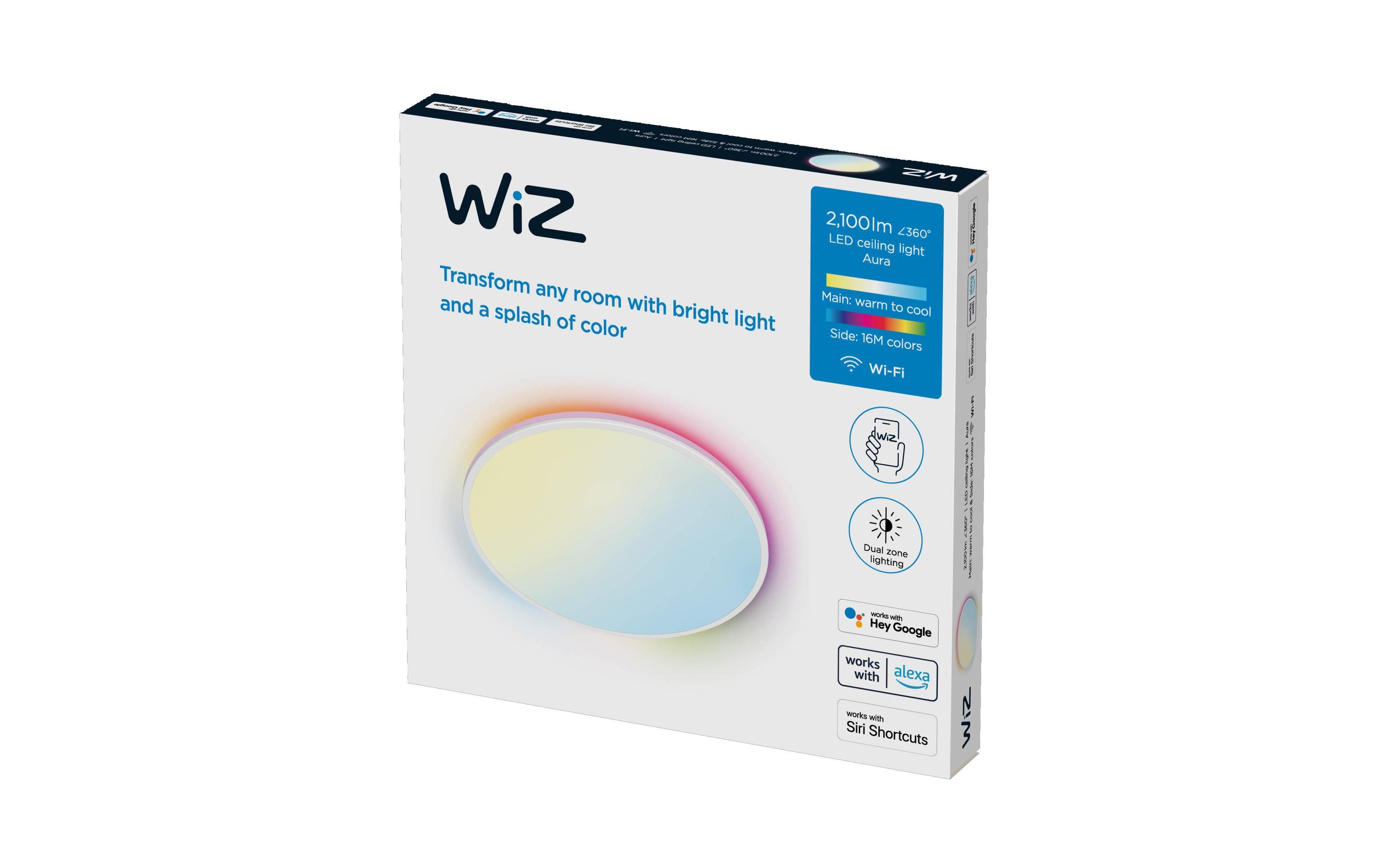 WiZ Rune Tunable White & Color Deckenleuchte 2100 lm Weiss