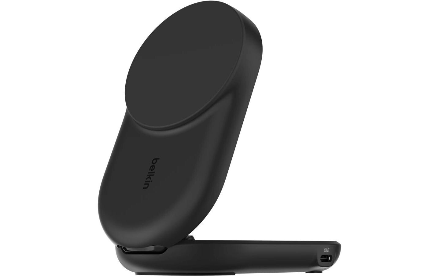 Belkin Wireless Charger UltraCharge 2in1 rund, Schwarz