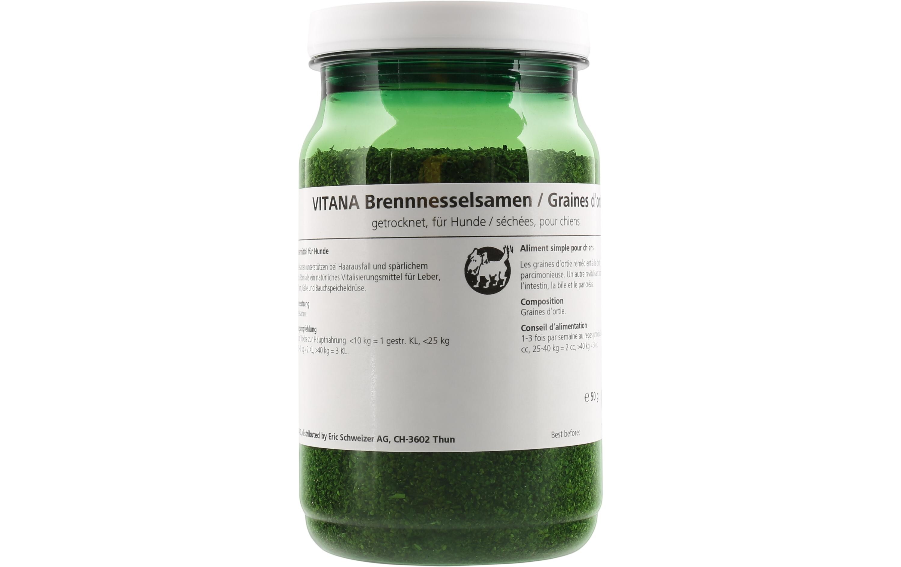 Vitana Hunde-Nahrungsergänzung Brennnesselsxamen, 50 g