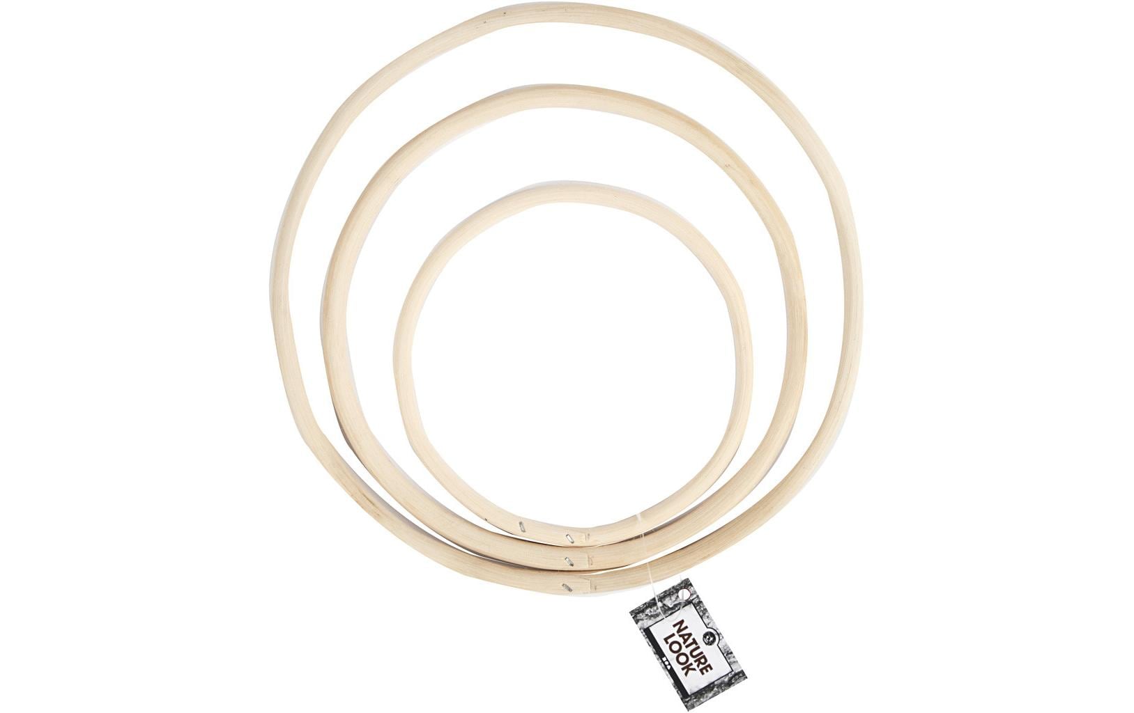 Creativ Company Holzartikel Bambusringe 3 Stück