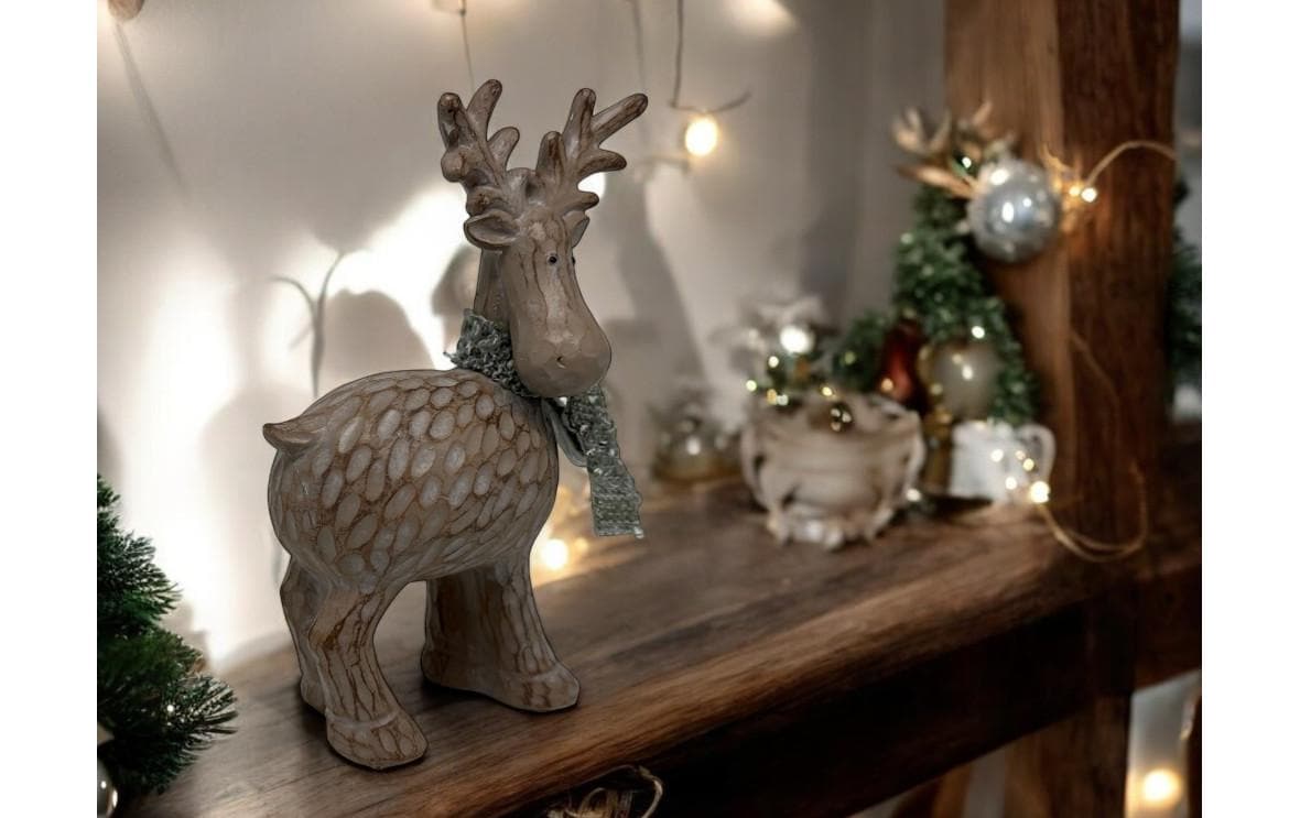 Dameco Weihnachtsfigur Rentier 21.5 cm, Braun