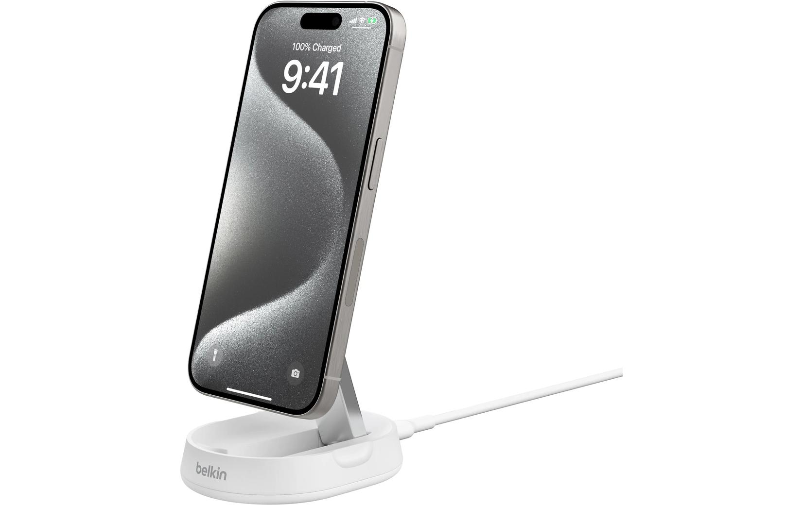 Belkin Wireless Charger Boostcharge Pro Qi2 Weiss Belkin Wireless Charger Boostcharge Pro Qi2 Weiss