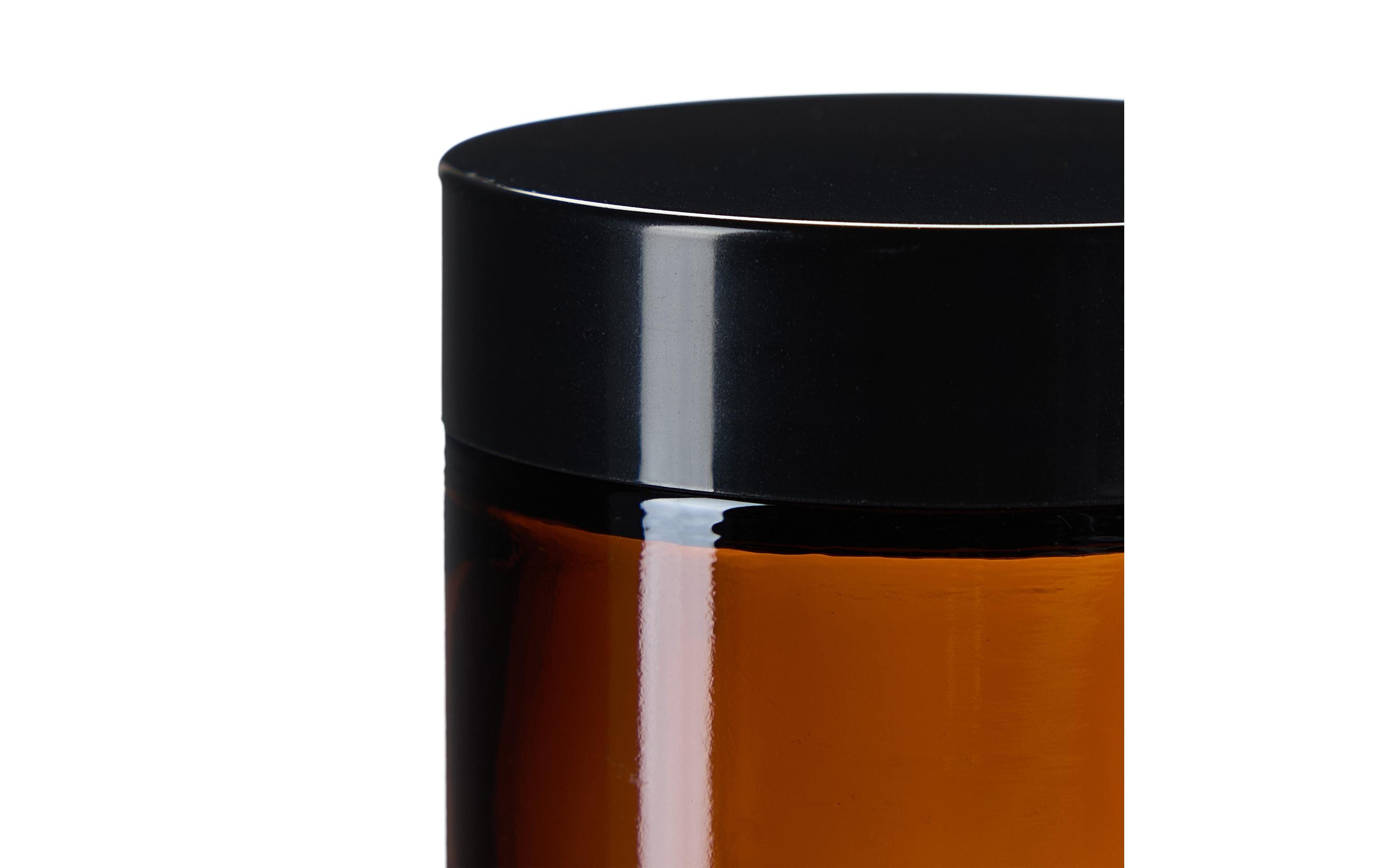 relaxdays Braunglas Salbentiegel 60 ml, 12 Stück