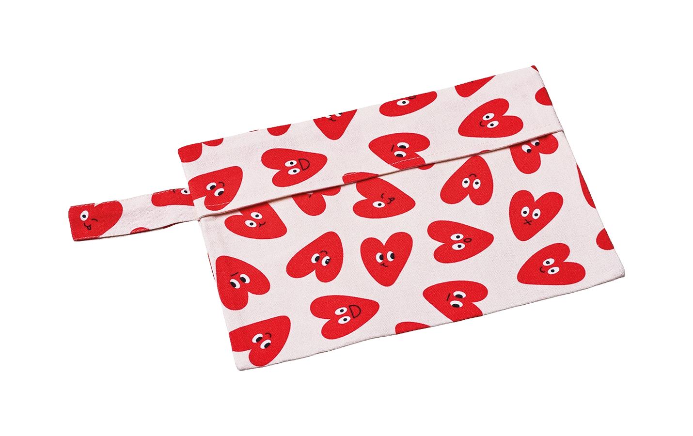 Chic Mic Necessaire XOXO 25 x 18 cm, Rot/Weiss Chic Mic Necessaire XOXO 25 x 18 cm, Rot/Weiss