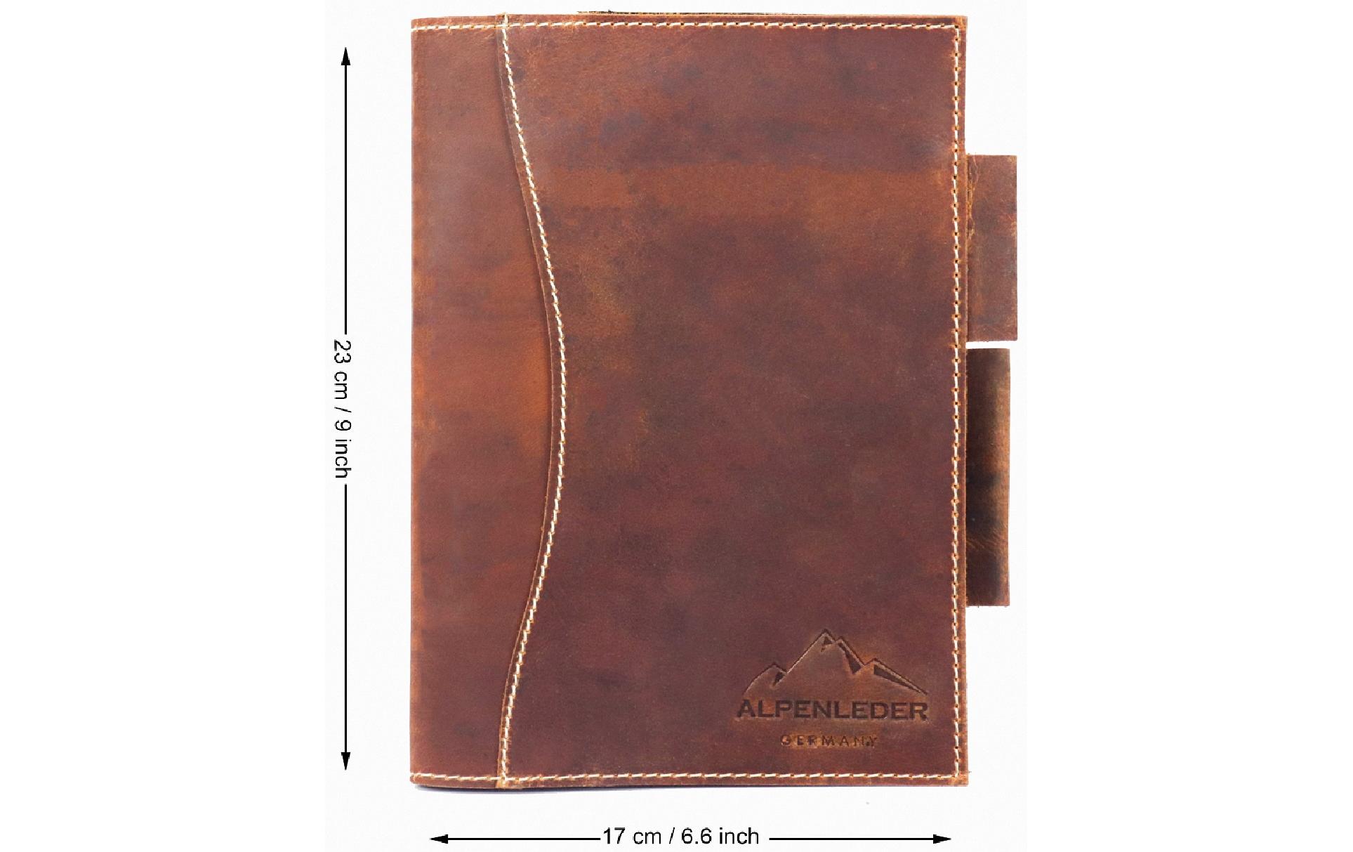 Alpenleder Notizbuch Schiller A5, liniert, Wild Camel