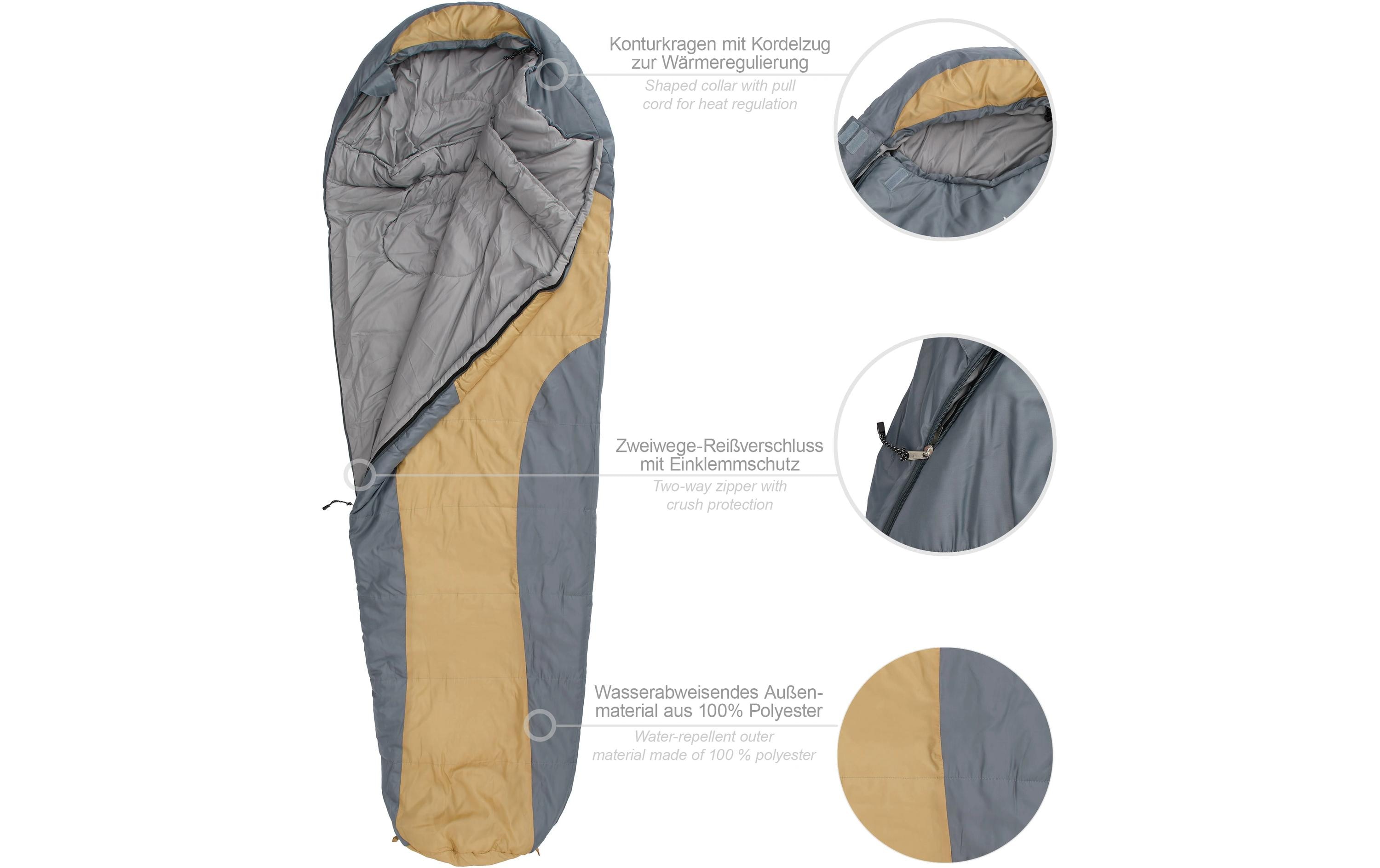 Where tomorrow Mumienschlafsack Polyester, Curry