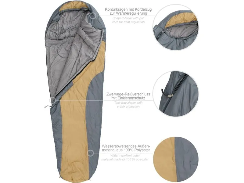 Where tomorrow Mumienschlafsack Polyester, Curry Where tomorrow Mumienschlafsack Polyester, Curry