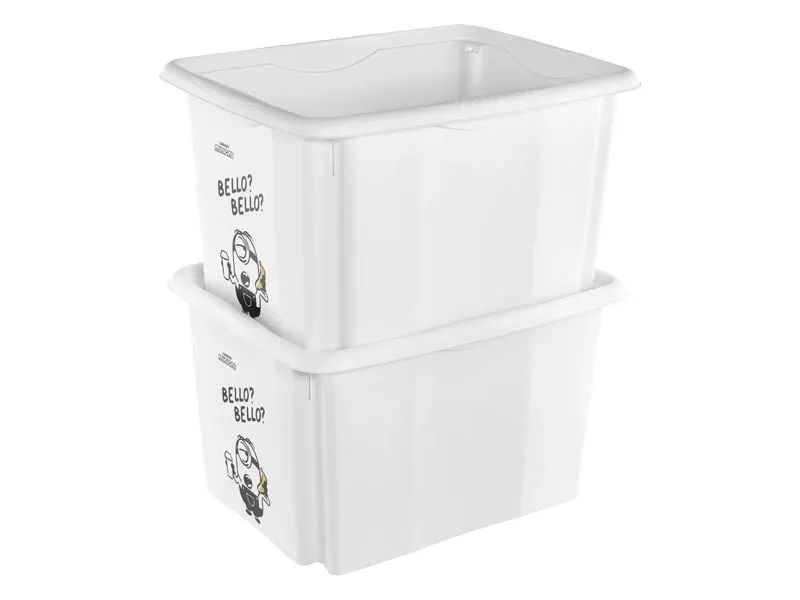 keeeper Karolina Minions Bello Box mit Deckel Kunststoff 30 L Weiss