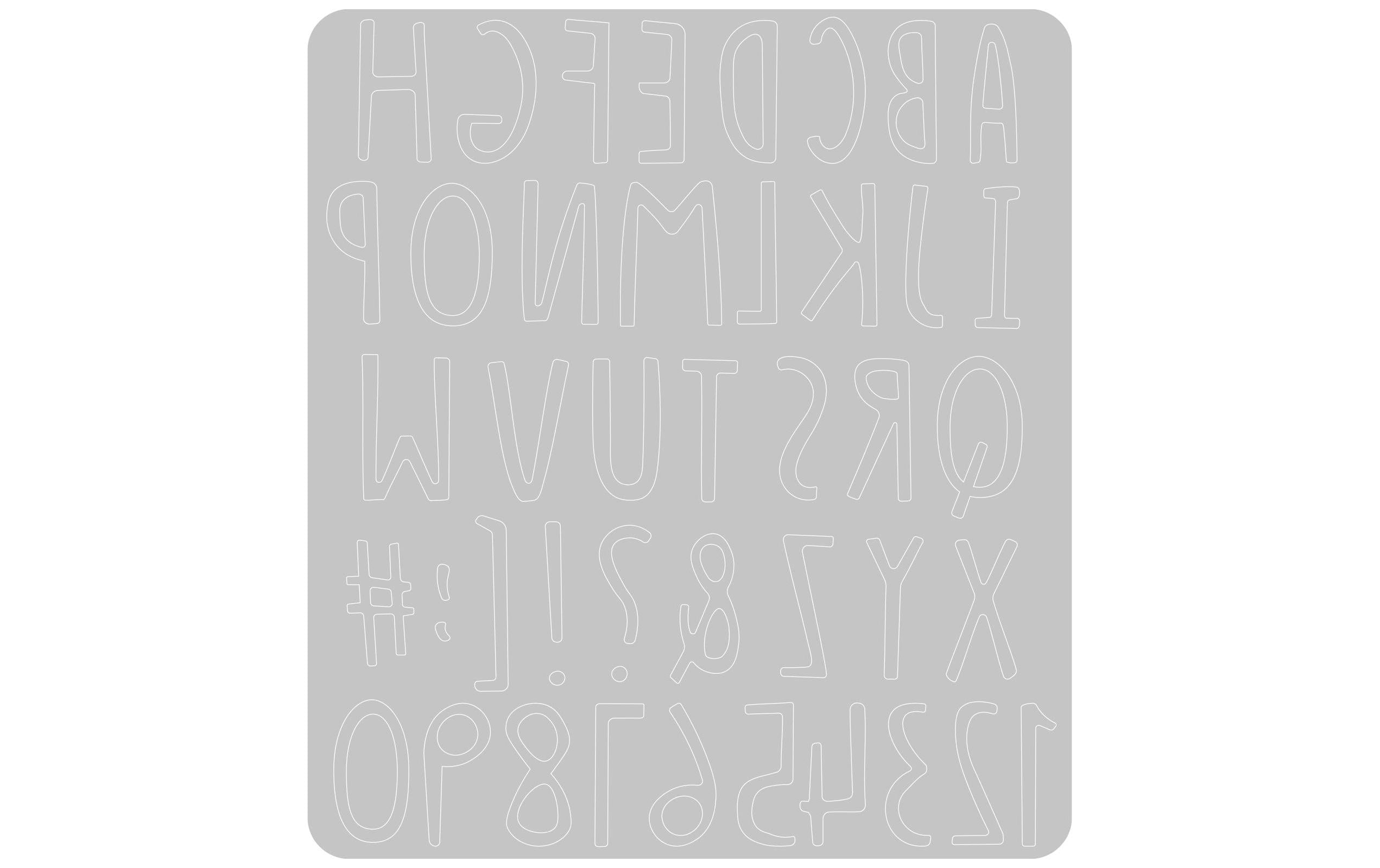 Sizzix Stanzschablone Alphabet, Zahlen und Symbole , Blatt Sizzix Stanzschablone Alphabet, Zahlen und Symbole , Blatt