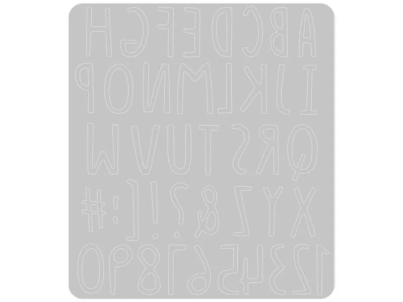 Sizzix Stanzschablone Alphabet, Zahlen und Symbole , Blatt Sizzix Stanzschablone Alphabet, Zahlen und Symbole , Blatt