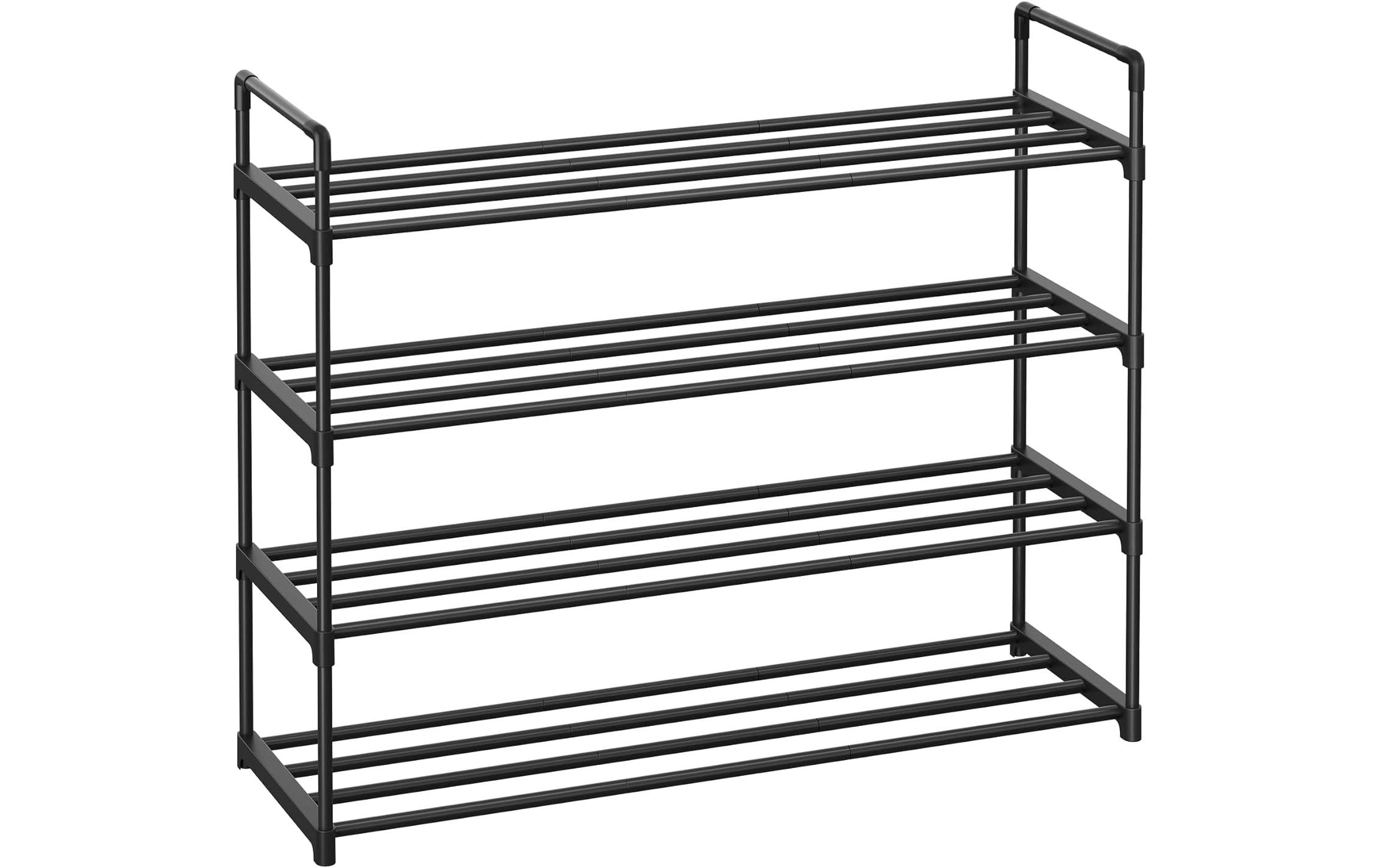 Songmics Schuhregal 92 x 74 cm, Schwarz