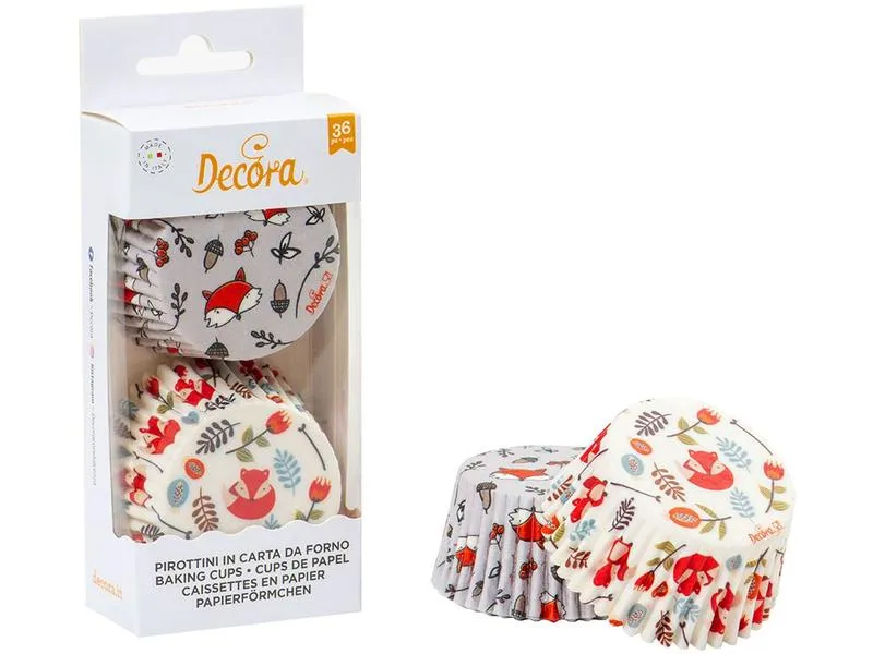 Decora Muffin Backform Fuchs 36 Stück Decora Muffin Backform Fuchs 36 Stück