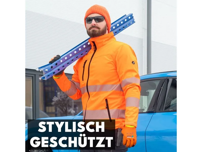 ACE Neon Lite Softshell Warnjacke 4XL Orange ACE Neon Lite Softshell Warnjacke 4XL Orange