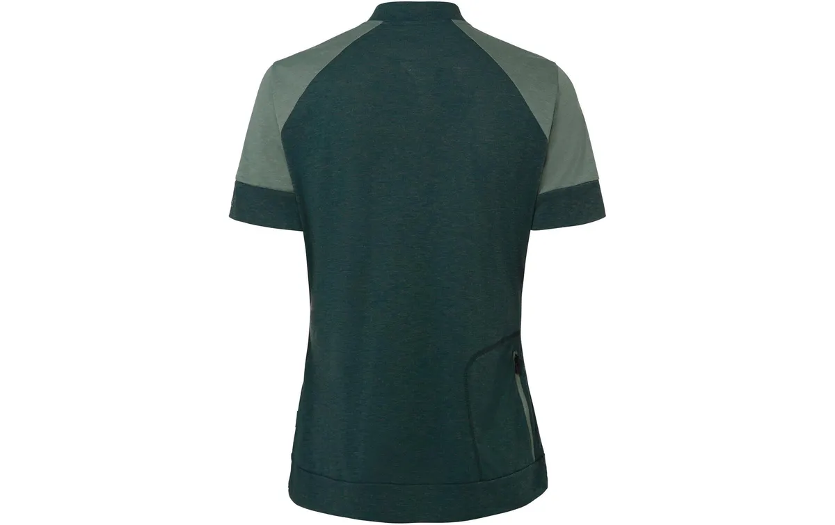 VAUDE Damen T-Shirt Wo Altissimo Q-Zip deep pond Grün, Grösse 44