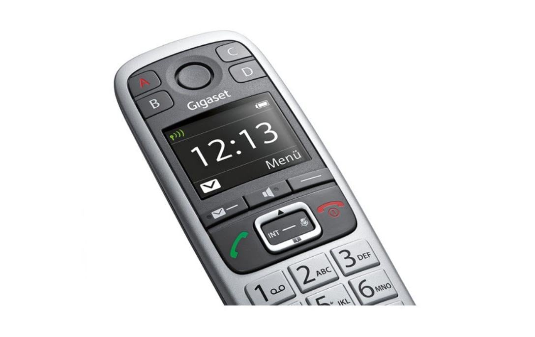 Gigaset Schnurlostelefon E560 Schwarz/Silber Gigaset Schnurlostelefon E560 Schwarz/Silber