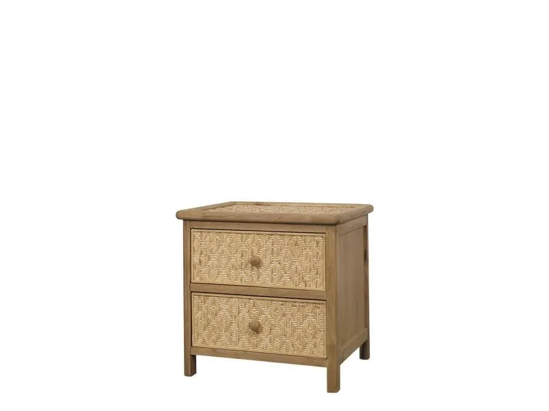 Chic Antique Nachttisch geflochten 44 x 43 cm, Braun Chic Antique Nachttisch geflochten 44 x 43 cm, Braun