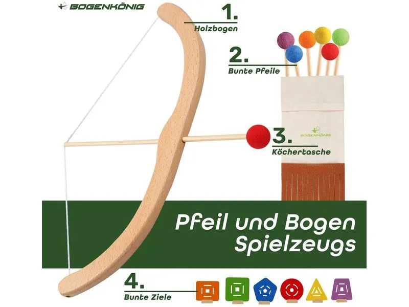 Bogenkönig Bogenschiess-Set 12-teilig Bogenkönig Bogenschiess-Set 12-teilig
