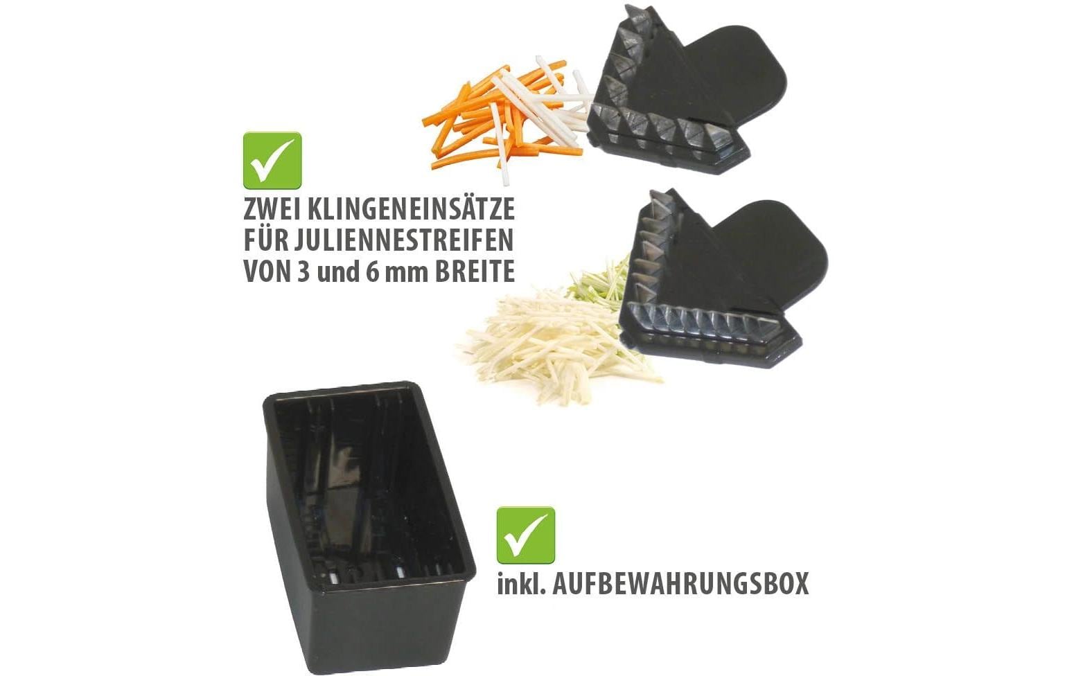 GEFU Käsehobel Julienne Violi 2.0 Schwarz