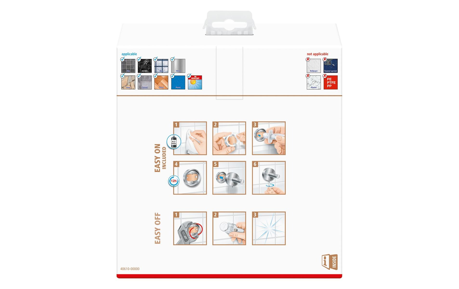 tesa Kosmetikspiegel Visioon Silber