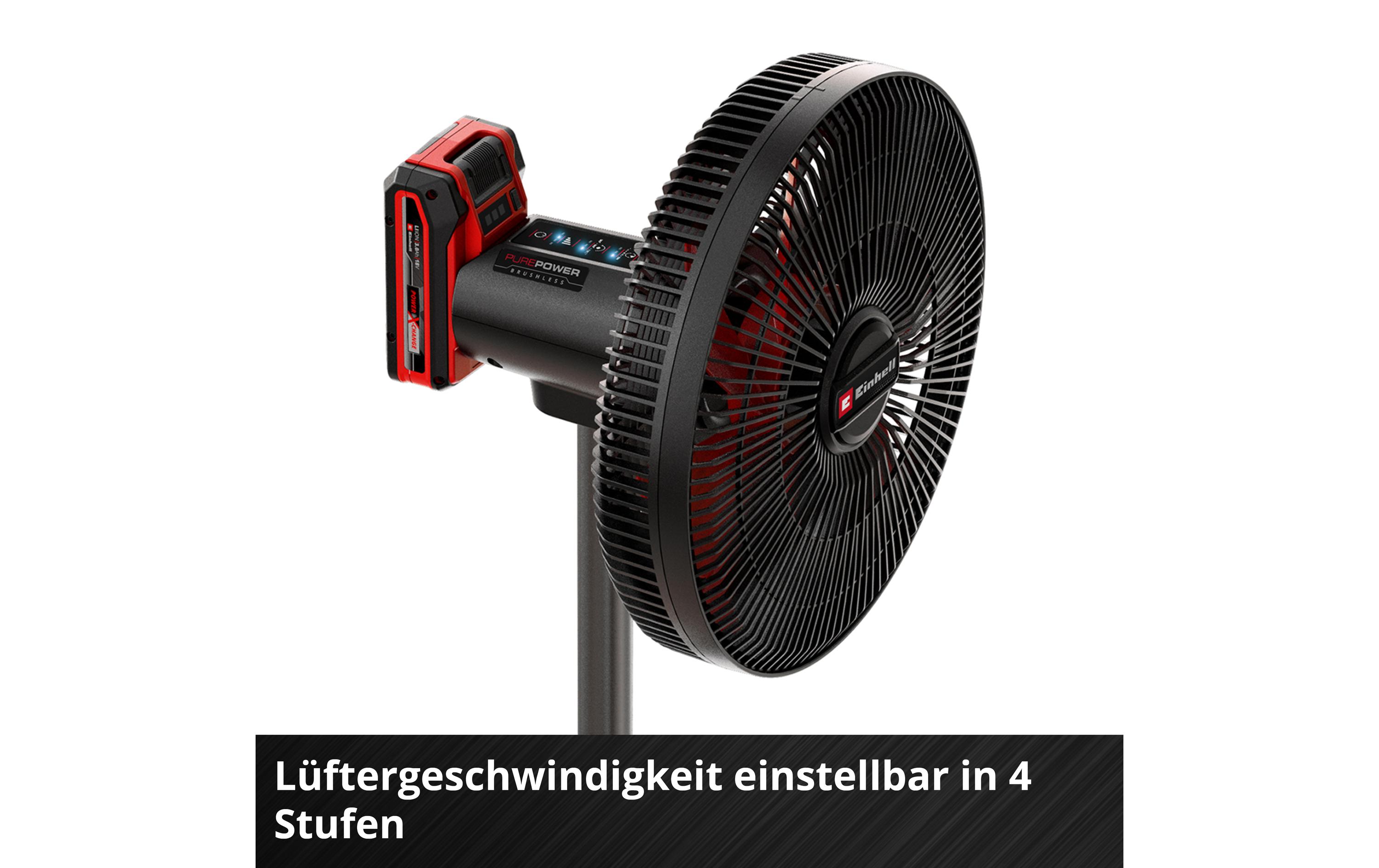 Einhell Bodenventilator GE-CF 18/320 P Li-Solo Schwarz