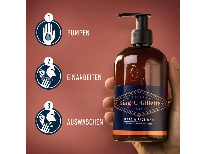 King C. Gillette Bartshampoo 350 ml1 Stück King C. Gillette Bartshampoo 350 ml1 Stück