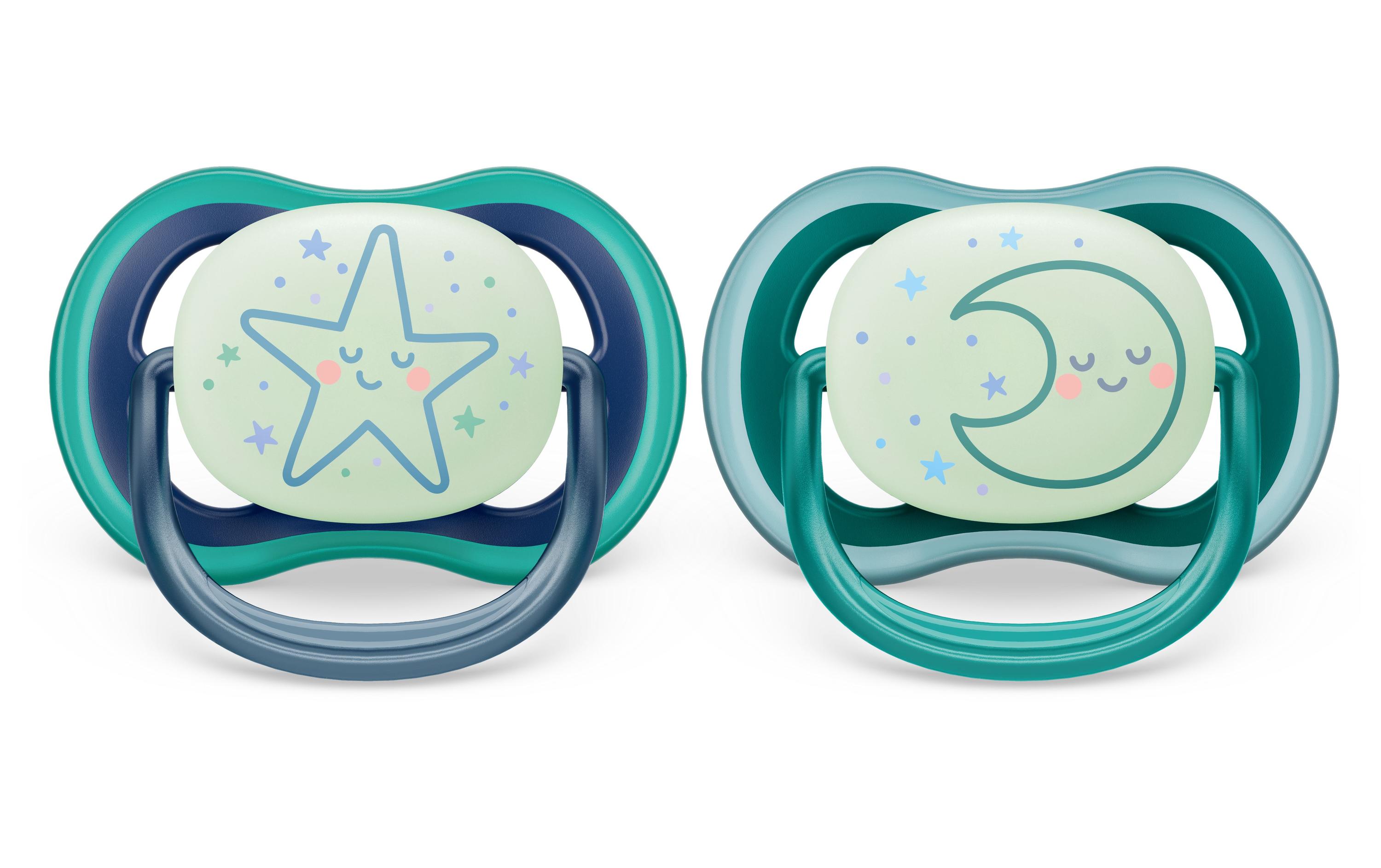 PHILIPS AVENT Nuggi ultra air Night 6-18 Mt. Sterne/Mond