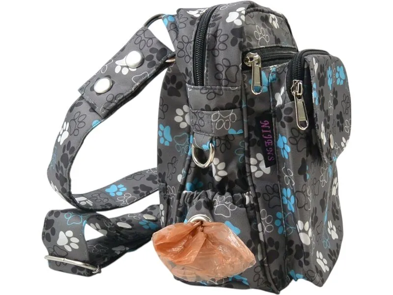 Nijens Gassi-Tasche Konstanz mit Druck, Hellgrau Nijens Gassi-Tasche Konstanz mit Druck, Hellgrau
