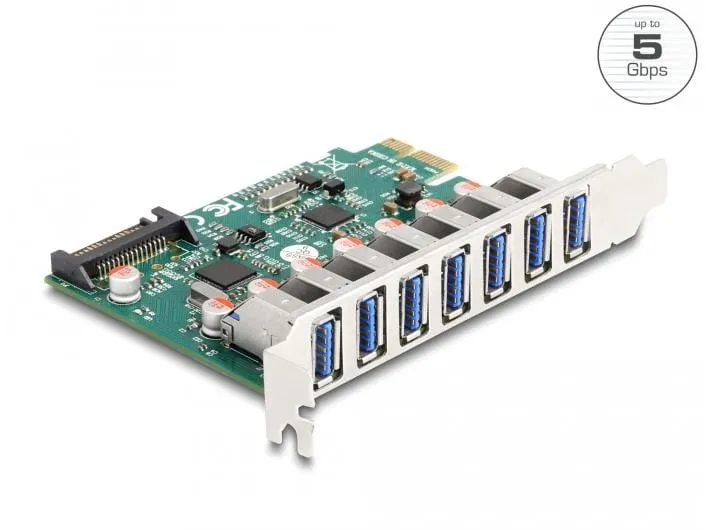 Delock PCI-Express-Karte zu 7x USB A 3.0 Delock PCI-Express-Karte zu 7x USB A 3.0