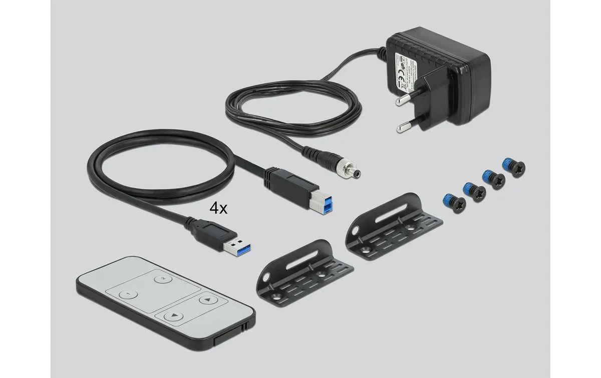 Delock KVM Switch 4 Port Displayport mit USB 3.0 und Audio 8k 30Hz Delock KVM Switch 4 Port Displayport mit USB 3.0 und Audio 8k 30Hz