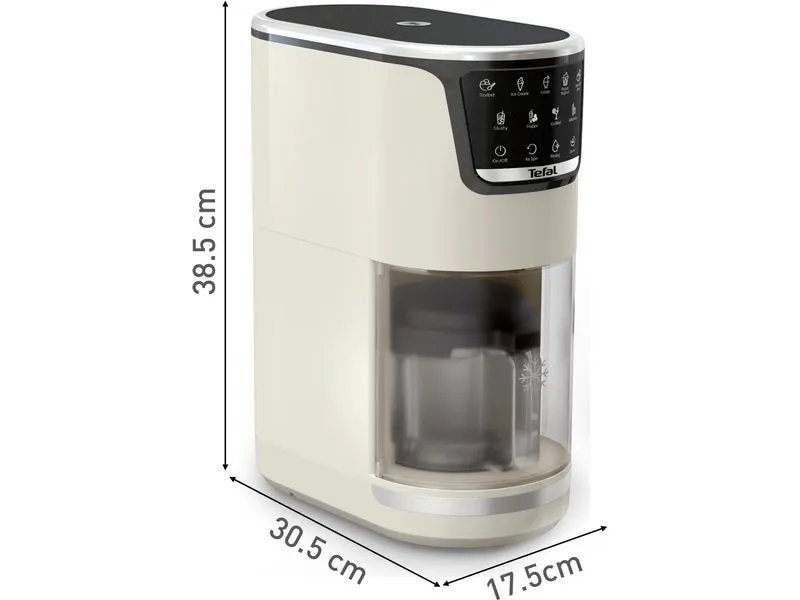 Tefal Eismaschine Dolci IG602A 1.4 l, Beige Tefal Eismaschine Dolci IG602A 1.4 l, Beige