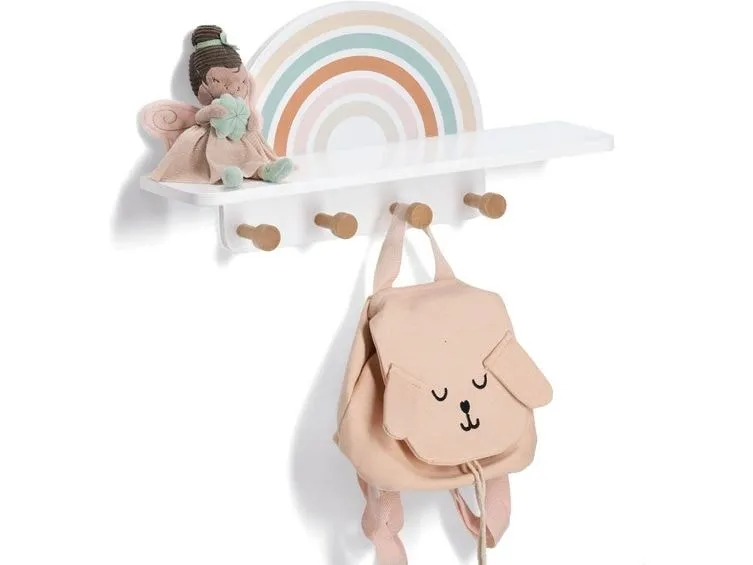 Zeller Present Kinder-Wandgarderobe Rainbow