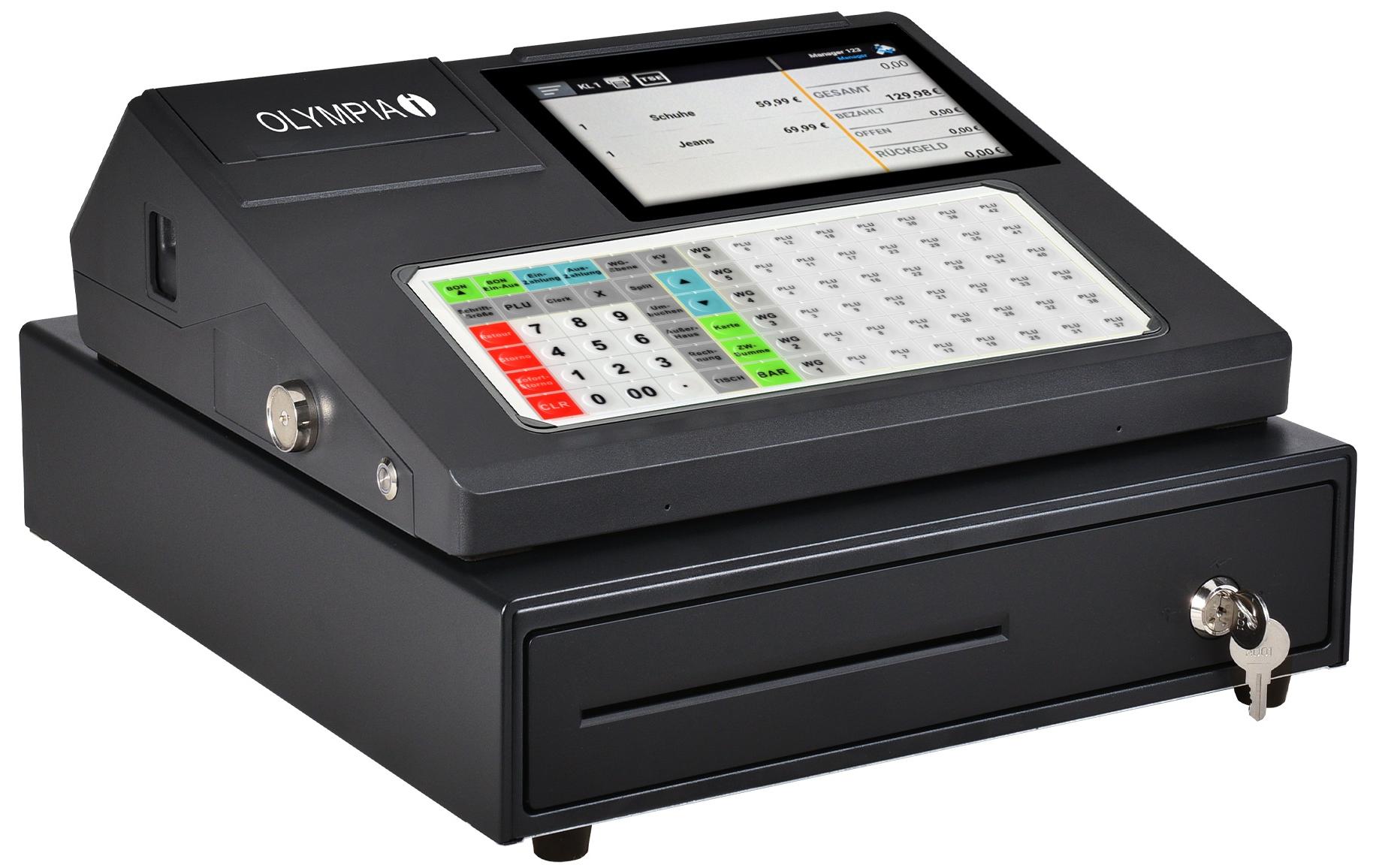 Olympia Registrierkasse K200 Plus, Schwarz
