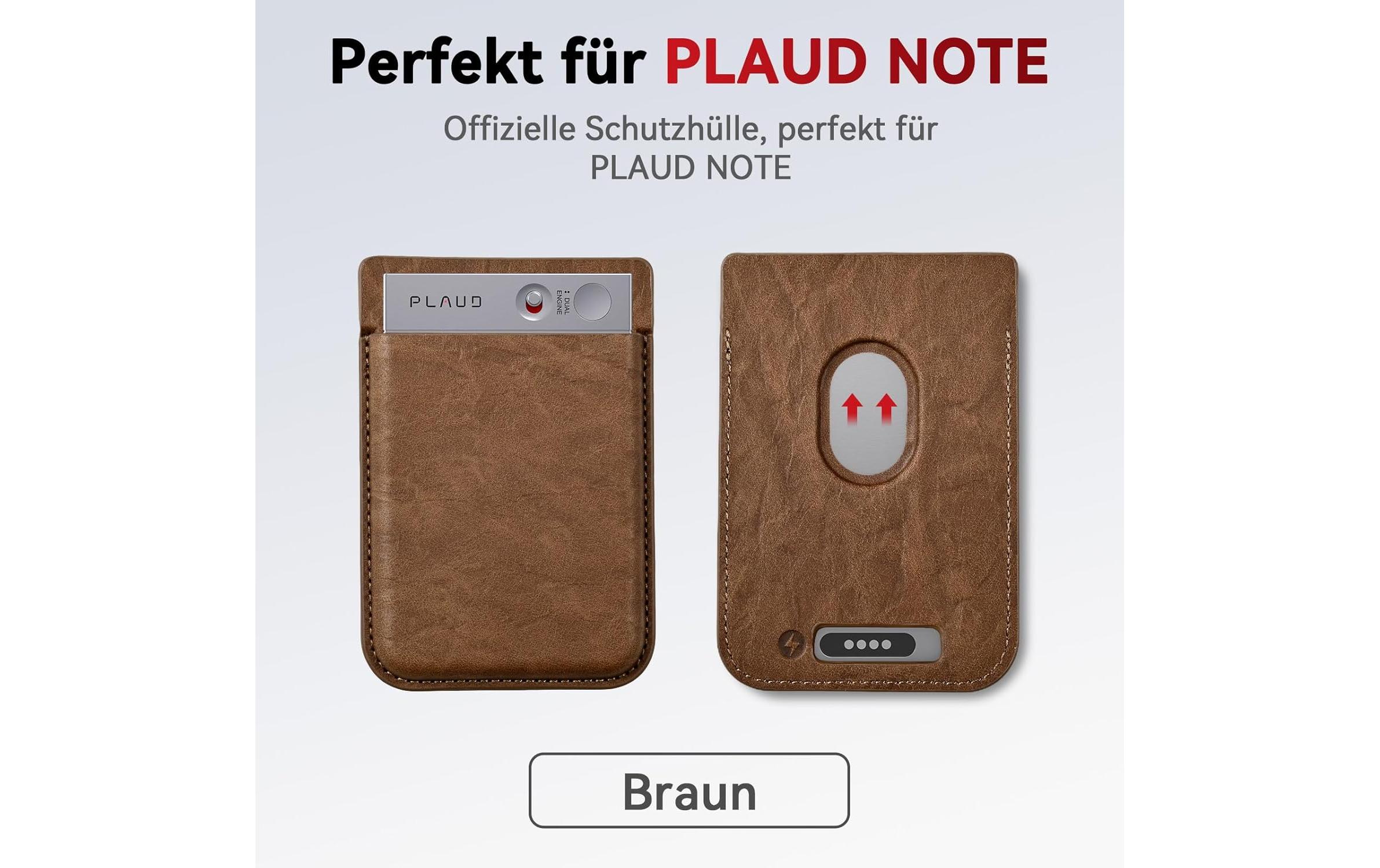 Plaud Note Magnetische Hülle Braun