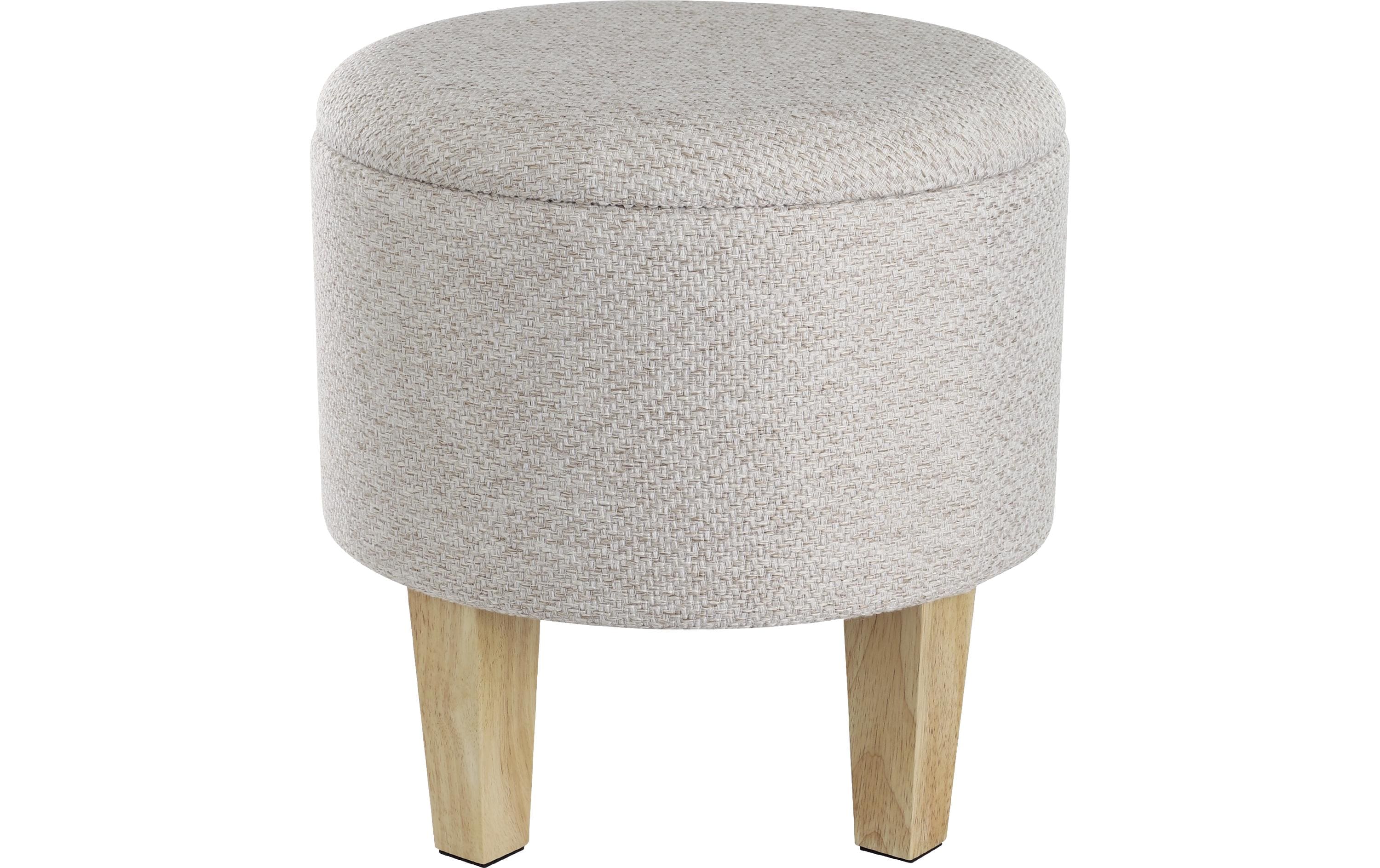 EGLO Hocker Mashike Ø 39 x 40 cm, Beige/Braun