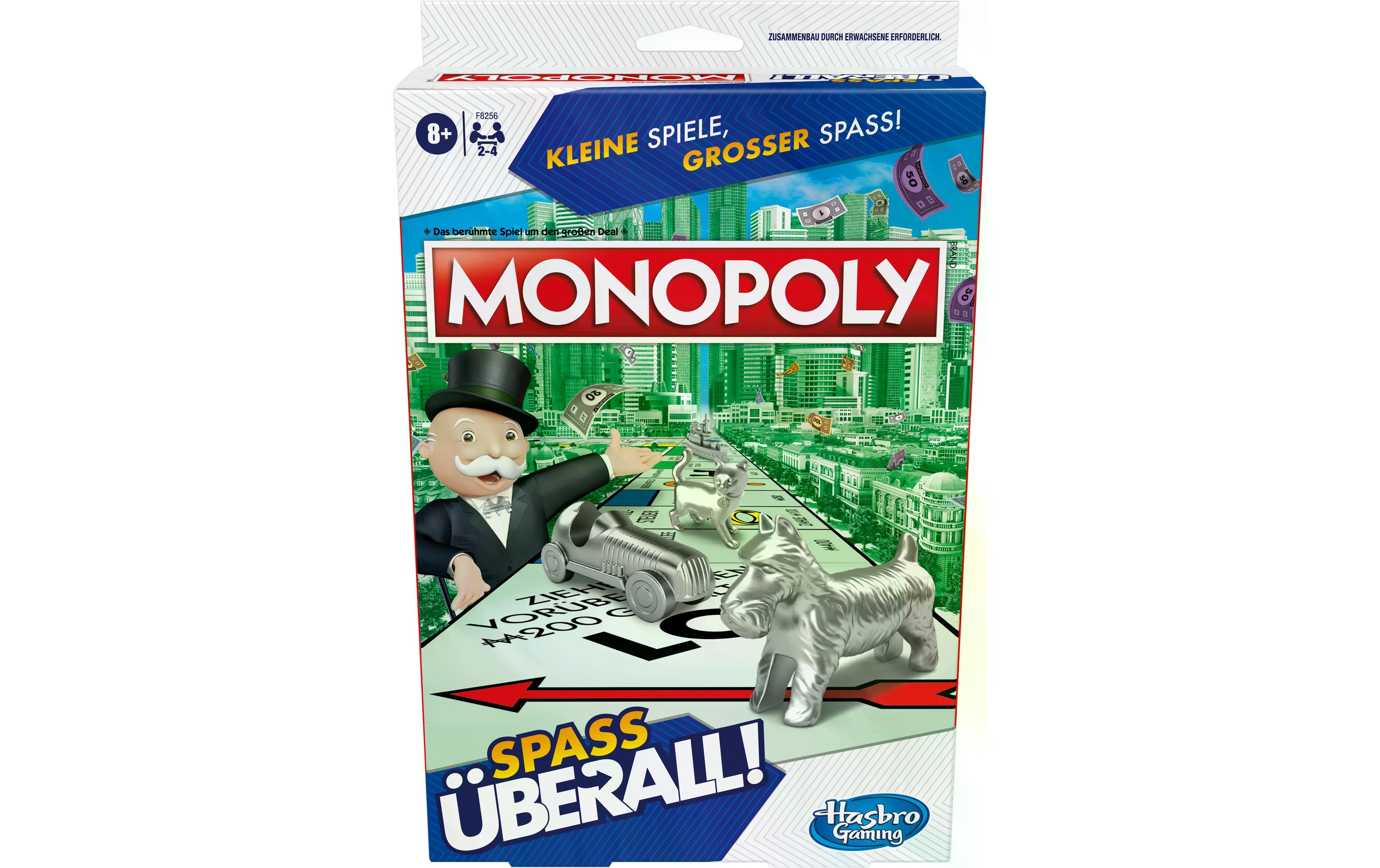 Hasbro Gaming Familienspiel Monopoly Kompakt -DE-