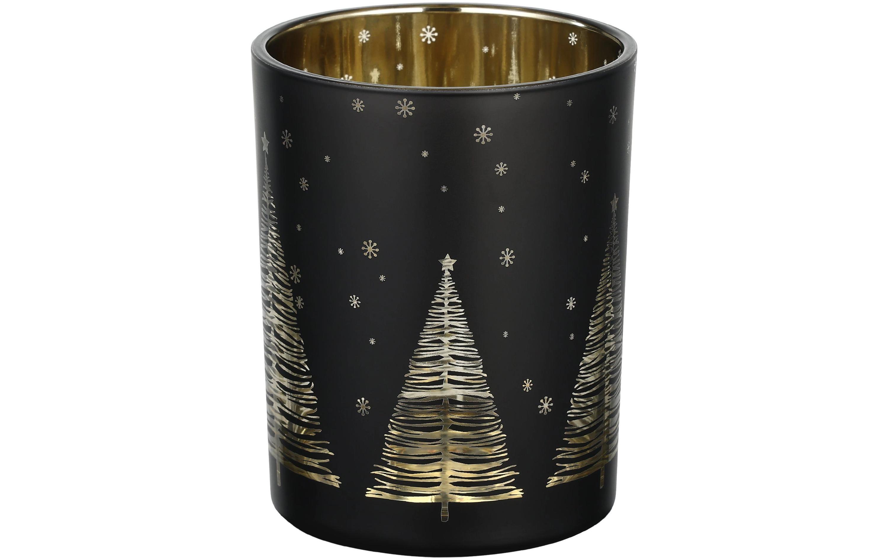 EGLO Weihnachtswindlicht Lukut Ø 10 cm, Gold/Schwarz EGLO Weihnachtswindlicht Lukut Ø 10 cm, Gold/Schwarz