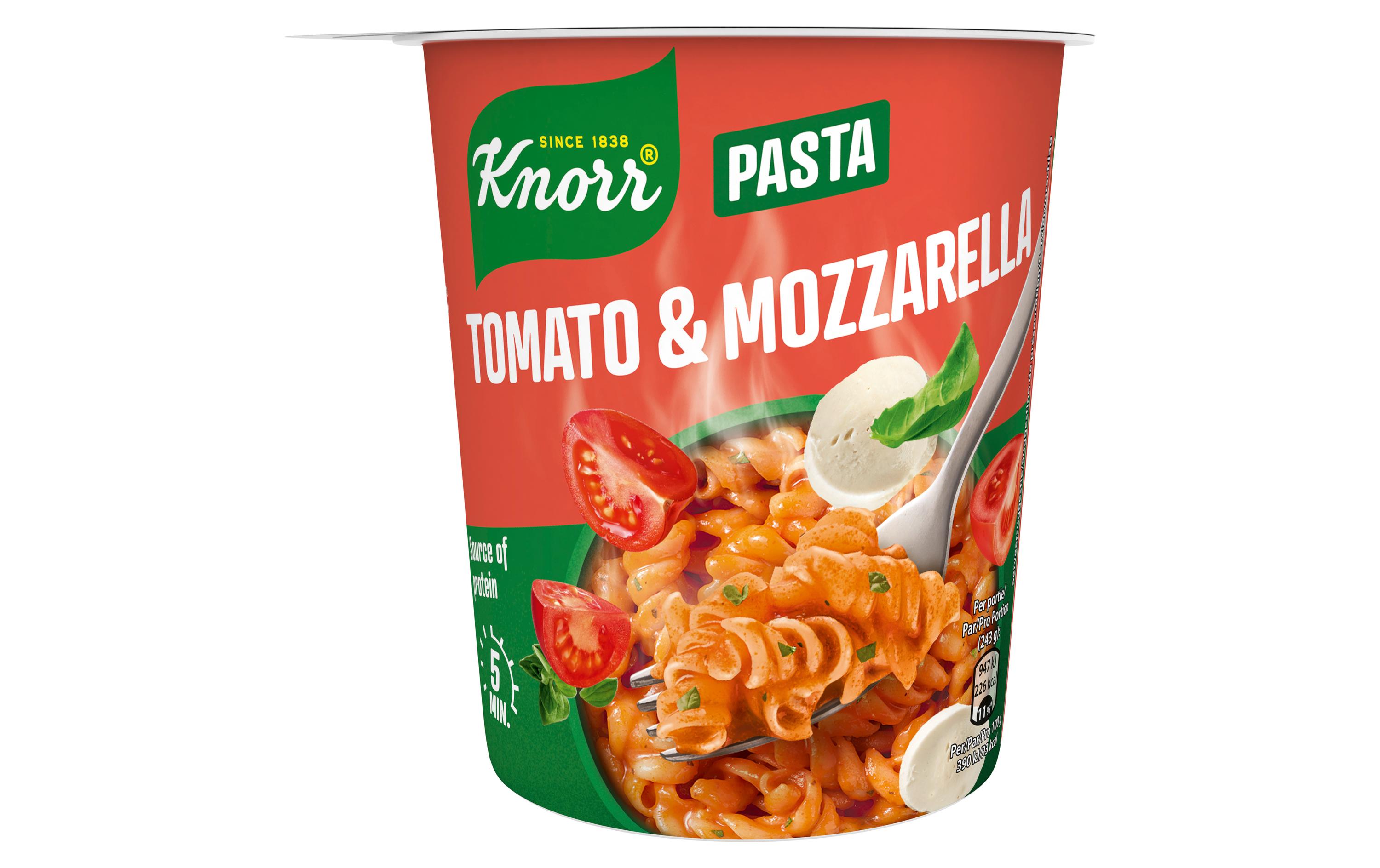 Knorr Fertiggericht Pasta Snack Tomato Mozzarella 63 g Knorr Fertiggericht Pasta Snack Tomato Mozzarella 63 g