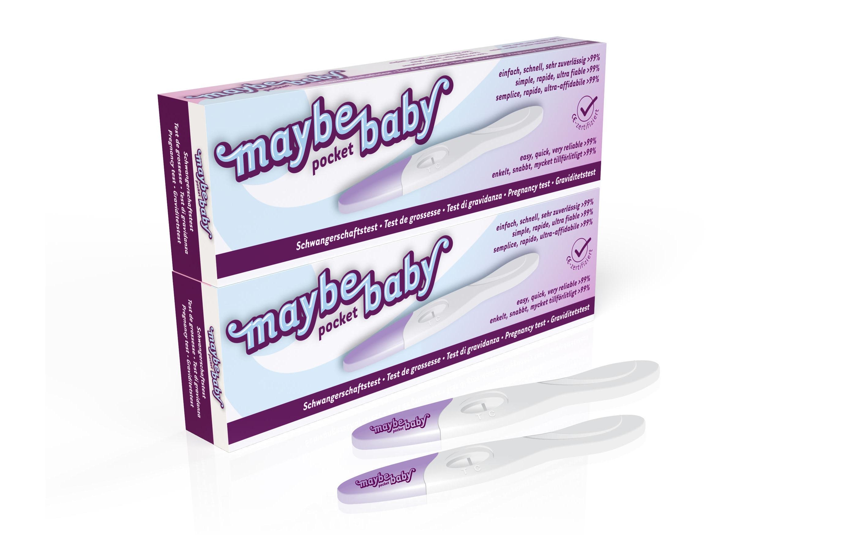 maybe-baby Schwangerschaftstest Pocket 2er Pack maybe-baby Schwangerschaftstest Pocket 2er Pack