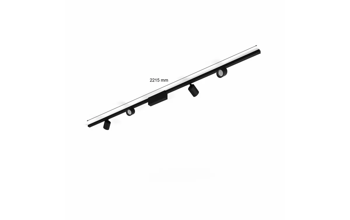 Philips Hue Perifo Basis-Set Deckenleuchte 4 Spots Schwarz Philips Hue Perifo Basis-Set Deckenleuchte 4 Spots Schwarz