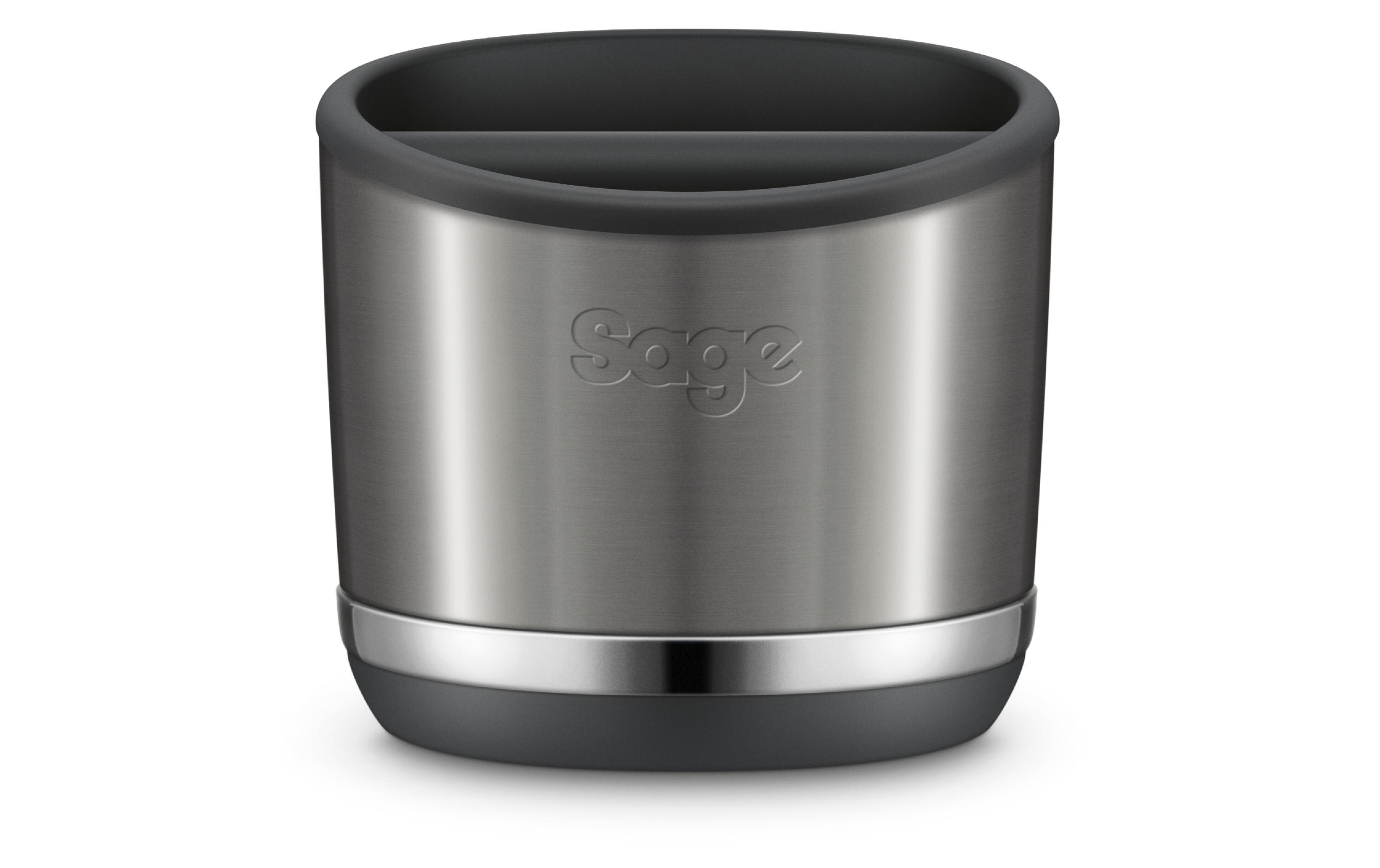 Sage Abklopfbehälter The Knock Box 10 Black Stainless Steel Sage Abklopfbehälter The Knock Box 10 Black Stainless Steel