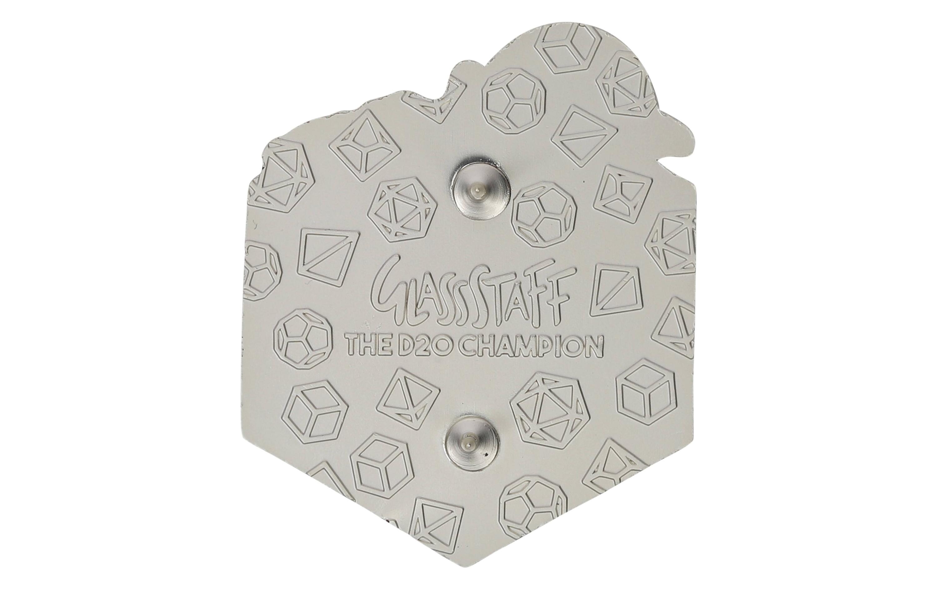 Glass Staff Anstecker The d20 Champion Mehrfarbig