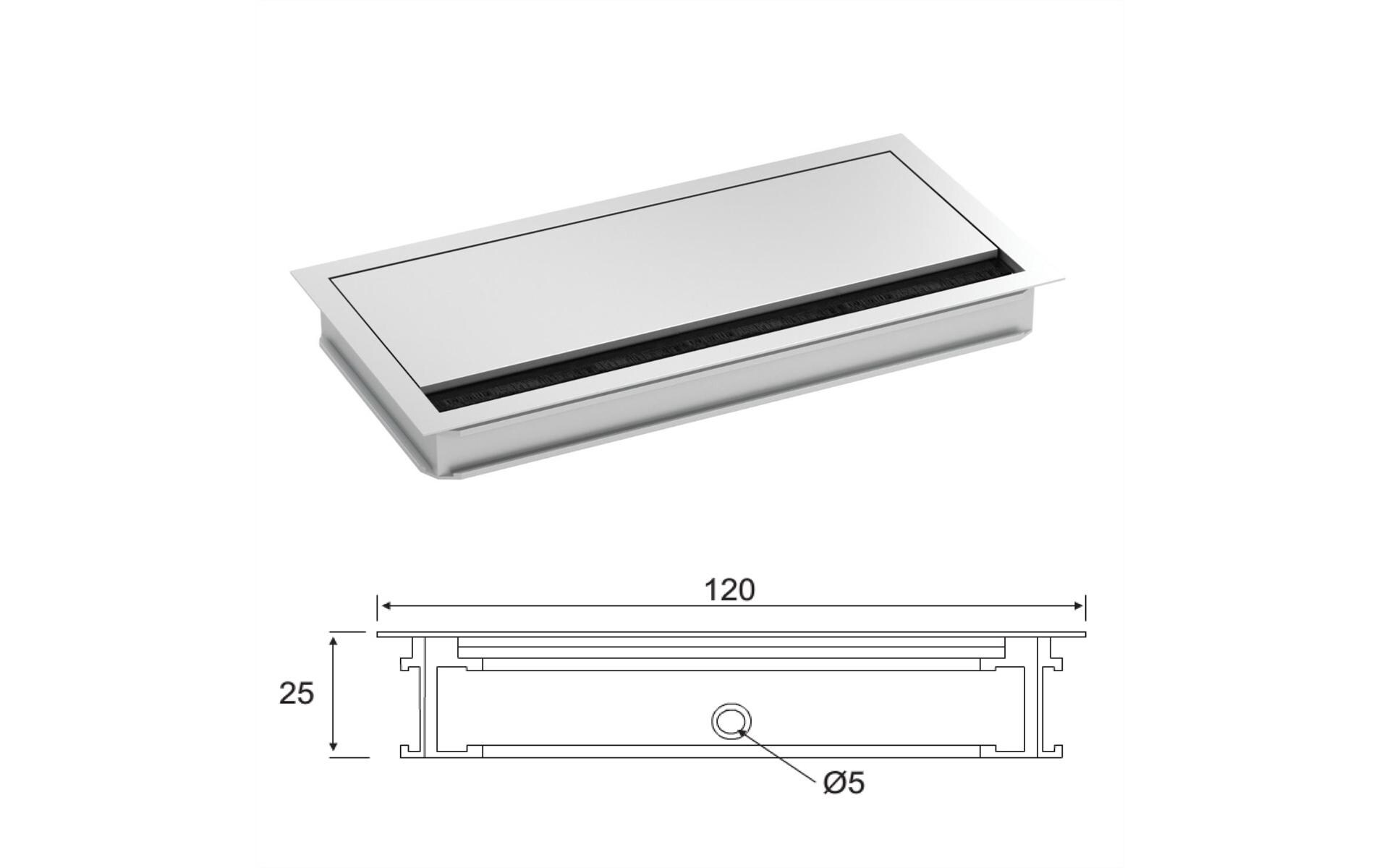 Bachmann Kabeldurchführung LOOP SQUARE 120 x 240 mm