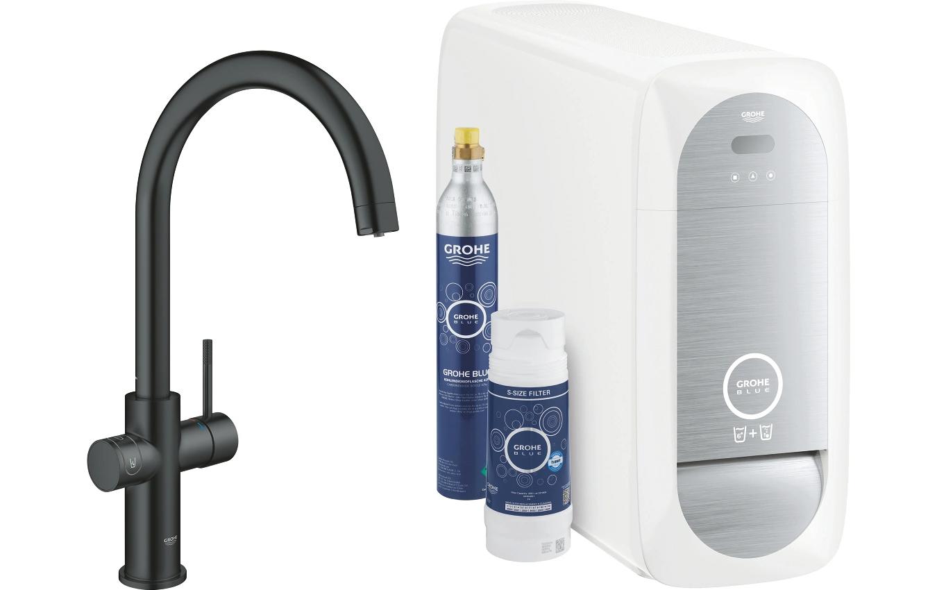 GROHE Küchenarmatur Blue Home C-Auslauf Samt Schwarz GROHE Küchenarmatur Blue Home C-Auslauf Samt Schwarz