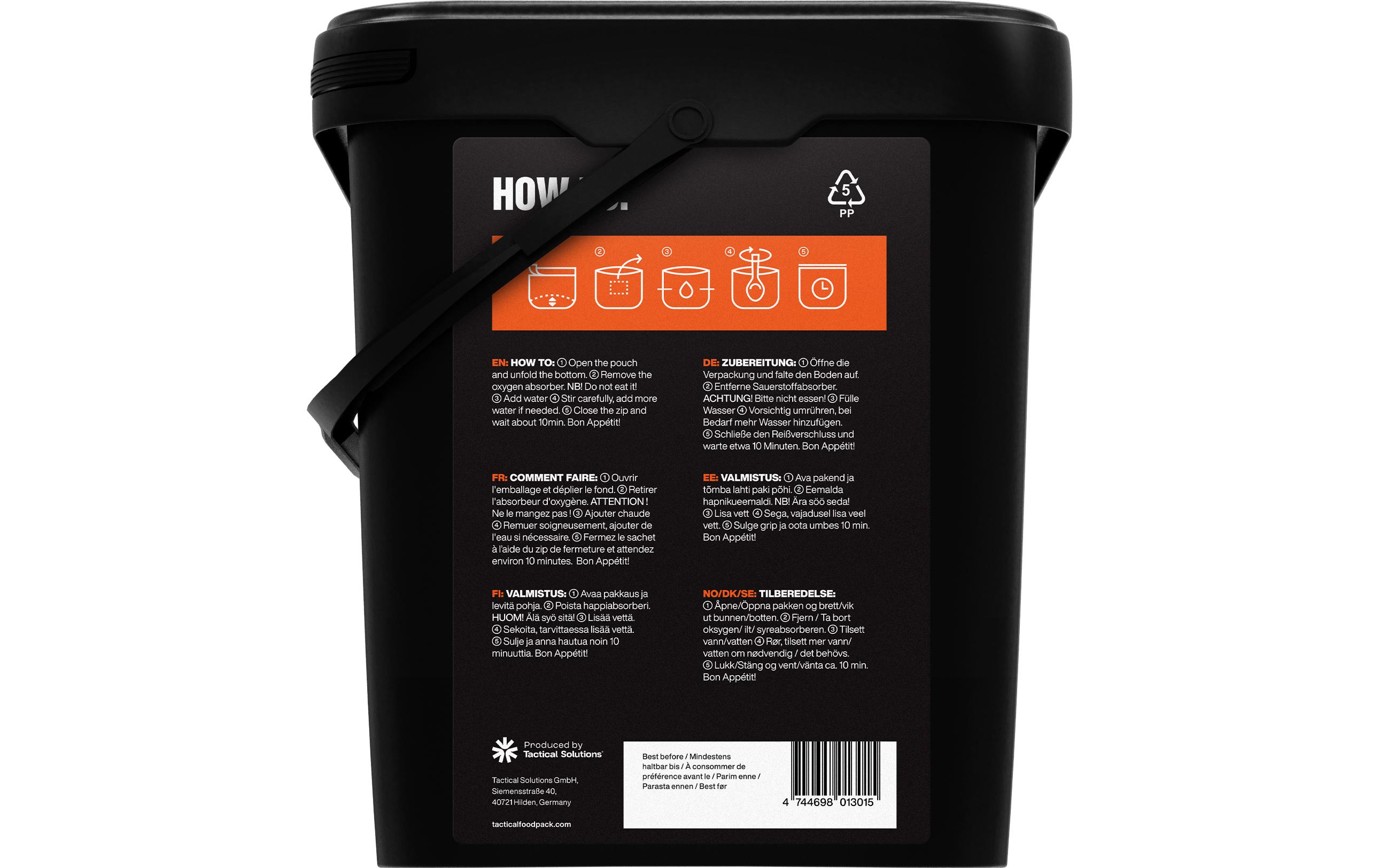 Tactical Foodpack Hauptgericht Week Pack Alpha Tactical Foodpack Hauptgericht Week Pack Alpha