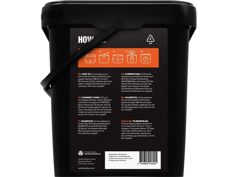 Tactical Foodpack Hauptgericht Week Pack Alpha