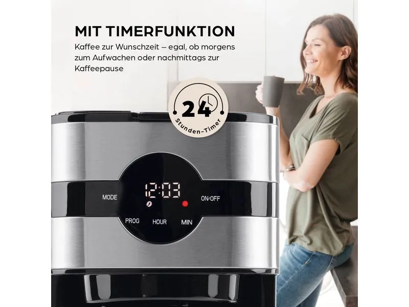 Barista Filterkaffeemaschine 30382 Schwarz/Silber Barista Filterkaffeemaschine 30382 Schwarz/Silber