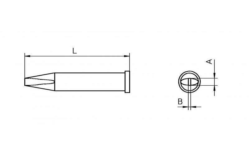 Weller Lötspitze XT B Meisselform 2.4 mm