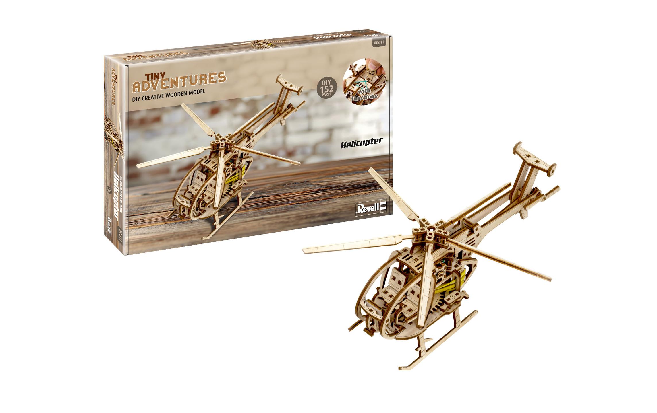 Revell Tiny Adventures – Helicopter Holzbausatz Revell Tiny Adventures – Helicopter Holzbausatz